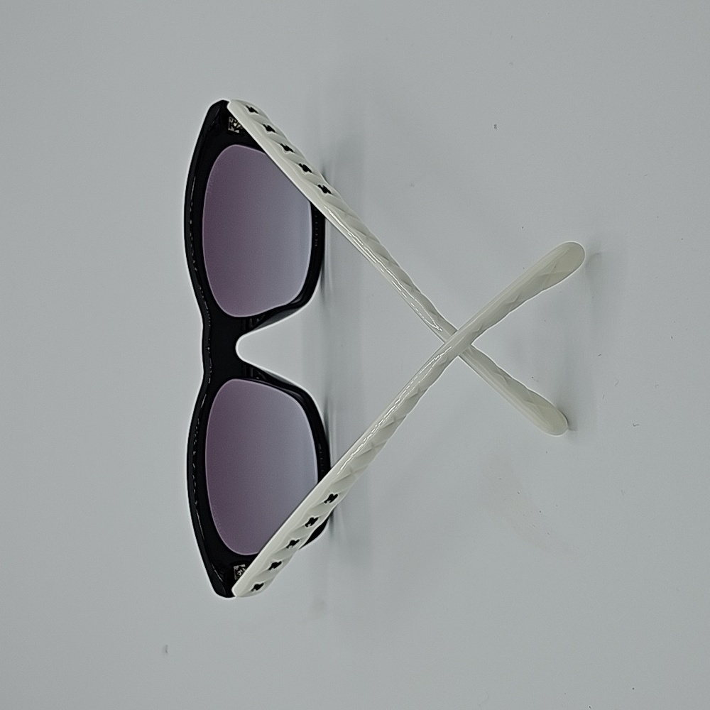 Chanel BLACK & WHITE SUNGLASSES. Lenses:Gray Ref CH5484 1656/s6 - Picture 13 of 16